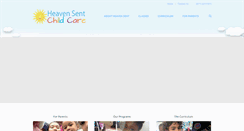 Desktop Screenshot of heavensentchildcare.org