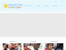 Tablet Screenshot of heavensentchildcare.org
